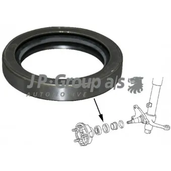 Bague d'étanchéité, roulement de roue JP GROUP 1642000106