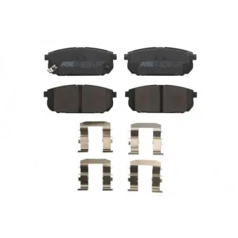Jeu de 4 plaquettes de frein arrière ABE OEM 583023ED01