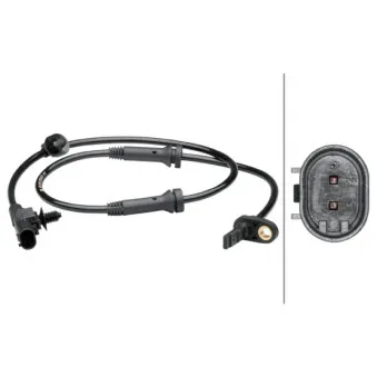 Capteur, vitesse de roue HELLA OEM B000698080