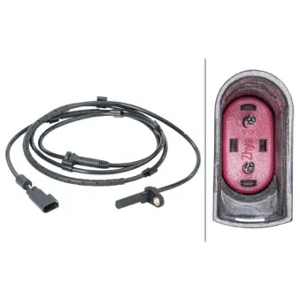 Capteur, vitesse de roue arrière droit HELLA 6PU 012 679-611