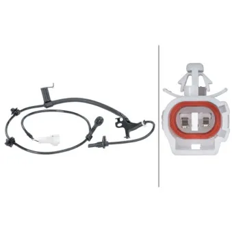 Capteur, vitesse de roue avant gauche HELLA 6PU 012 679-791