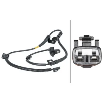 Capteur, vitesse de roue avant droit HELLA OEM 598301H300