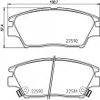 HELLA 8DB 355 025-741 - Jeu de 4 plaquettes de frein avant
