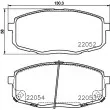 HELLA 8DB 355 025-791 - Jeu de 4 plaquettes de frein avant