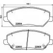 HELLA 8DB 355 037-881 - Jeu de 4 plaquettes de frein avant