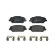 HELLA 8DB 355 037-881 - Jeu de 4 plaquettes de frein avant