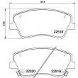 HELLA 8DB 355 039-041 - Jeu de 4 plaquettes de frein avant