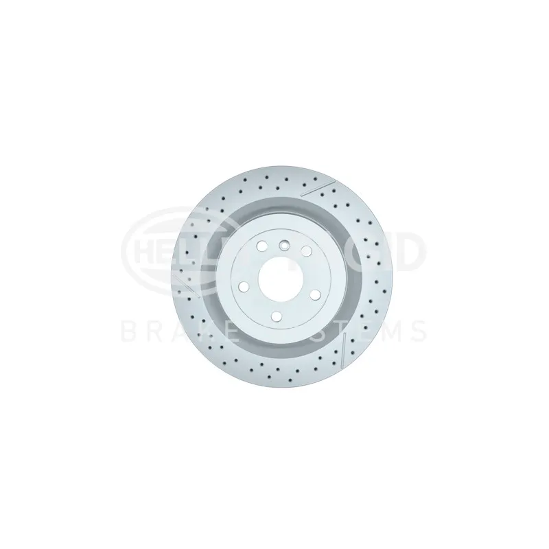 Jeu de 2 disques de frein arrière HELLA 8DD 355 132-461 - Visuel 1