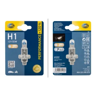 Ampoule, projecteur longue portée HELLA 8GH 223 498-018