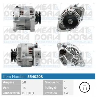 Alternateur MEAT & DORIA 5540208