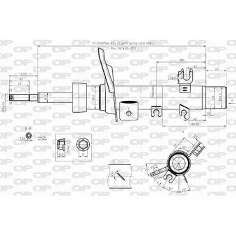 Amortisseur avant gauche OPEN PARTS OEM 5208K2