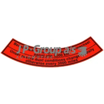 JP GROUP 8101500106 - Autocollant