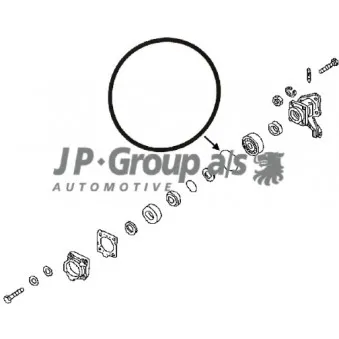 JP GROUP 8151250506 - Bague d'étanchéité, roulement de roue