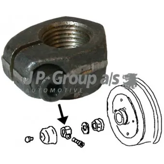 Écrou, bout d'essieu avant gauche JP GROUP 8163450176