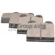 JP GROUP 8163601110 - Jeu de 4 plaquettes de frein arrière