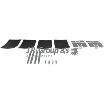 JP GROUP 8164001610 - Kit d'accessoires, plaquette de frein