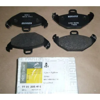 Jeu de 4 plaquettes de frein arrière OE 7701205491