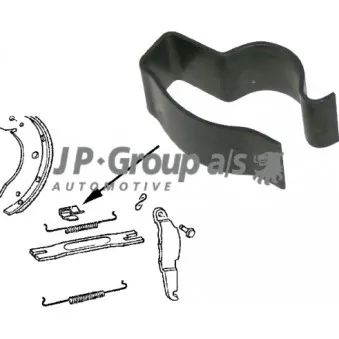 JP GROUP 8170350106 - Support, flexible de frein