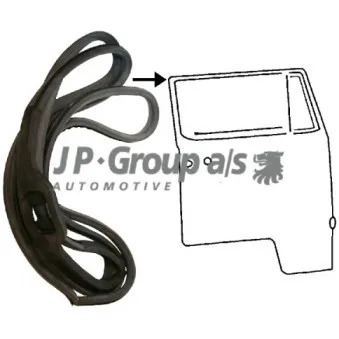 Joint d'étanchéité de porte avant droit JP GROUP OEM 211831722D