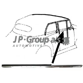 JP GROUP 8186000680 - Joint d'étanchéité, vitre latérale