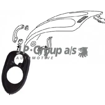 JP GROUP 8187350406 - Joint, couvercle de la soute à bagages