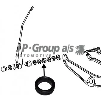 Joint-soufflet, tringlerie d'essuie-glace JP GROUP 8198150206 pour VOLKSWAGEN PASSAT 2.0 - 115cv