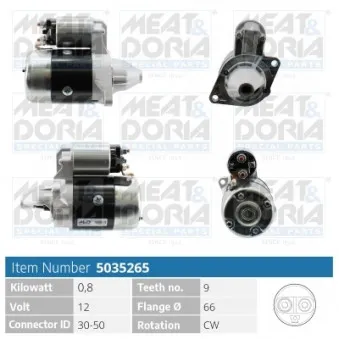 Démarreur MEAT & DORIA OEM M2T30481