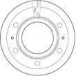 TRW DF5134S - Jeu de 2 disques de frein arrière
