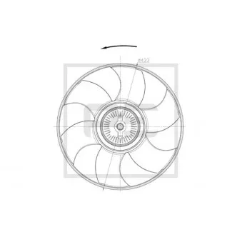 PE Automotive 010.339-00A - Roue du souffleur, refroidissementdu moteur