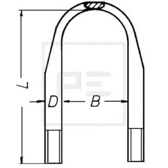 Bride de ressort PE Automotive 015.206-00A