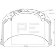 Tambour de frein PE Automotive [016.524-00A]