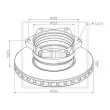 Jeu de 2 disques de frein avant PE Automotive [016.651-00A]
