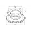 Jeu de 2 disques de frein avant PE Automotive [026.649-00A]