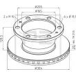 PE Automotive 026.677-10A - Jeu de 2 disques de frein avant