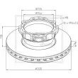 Jeu de 2 disques de frein avant PE Automotive [036.125-00A]