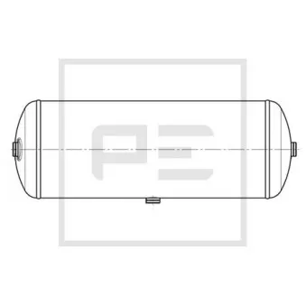 Réservoir d'air, système d'air comprimé PE Automotive 036.359-00A pour MAN F2000 19,323 FAK - 320cv