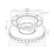 Jeu de 2 disques de frein avant PE Automotive [046.375-00A]