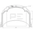 Tambour de frein PE Automotive [066.441-00A]