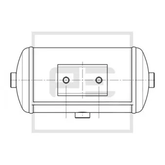 Réservoir d'air, système d'air comprimé PE Automotive 076.471-00A pour IVECO STRALIS AD260S42FP - 421cv