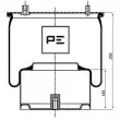 PE Automotive 084.052-73A - Ressort pneumatique, suspension pneumatique