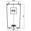 Ressort pneumatique, suspension pneumatique PE Automotive [084.059-71A]