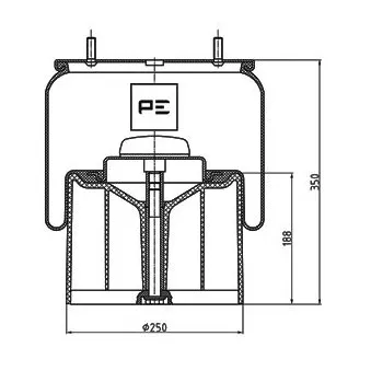 Ressort pneumatique, suspension pneumatique PE Automotive OEM 0542943510