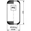 Ressort pneumatique, suspension pneumatique PE Automotive [084.077-70A]