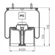 Ressort pneumatique, suspension pneumatique PE Automotive [084.082-74A]