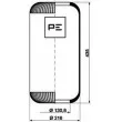 PE Automotive 084.087-70A - Ressort pneumatique, suspension pneumatique
