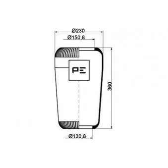 Ressort pneumatique, suspension pneumatique PE Automotive OEM 5001843640