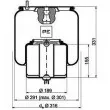 Ressort pneumatique, suspension pneumatique PE Automotive [084.109-71A]