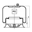 Ressort pneumatique, suspension pneumatique PE Automotive [084.111-73A]