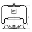 Ressort pneumatique, suspension pneumatique PE Automotive [084.112-71A]