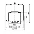 PE Automotive 084.115-71A - Ressort pneumatique, suspension pneumatique